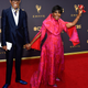 Designer B Michael (l) and actor Cicely Tyson attend the 69th Annual Primetime Emmy Awards on September 17, 2017 in Los Angeles, California.